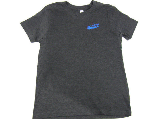 Boys T-Shirt: Short Sleeve - Dark Grey Heather - Love The Island