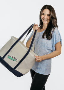 TOTE: Canvas Party Cooler Tote - Love The Island