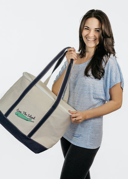 TOTE: Canvas Party Cooler Tote - Love The Island