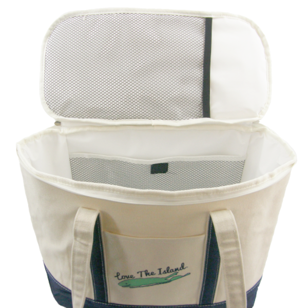 TOTE: Canvas Party Cooler Tote - Love The Island