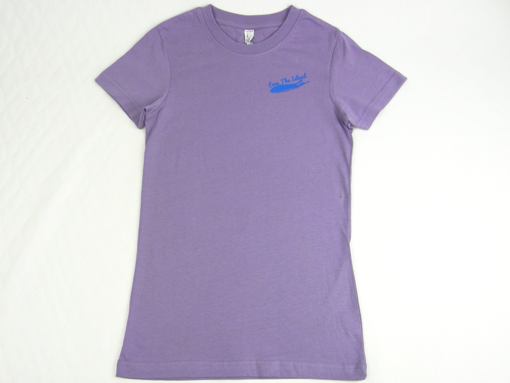 Girls T-Shirt: Fine Jersey - Lavender - Love The Island