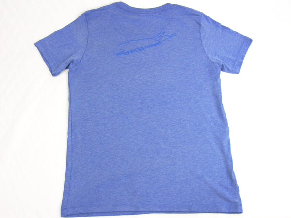 Boys T-Shirt: Short Sleeve - Blue Tri-blend - Love The Island