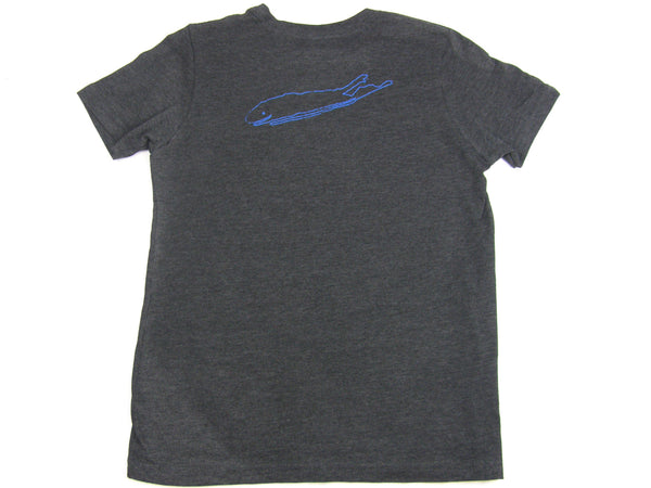 Boys T-Shirt: Short Sleeve - Dark Grey Heather - Love The Island