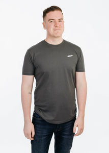 Men's T-Shirt: 100% Cotton Crew Neck Short Sleeve - Dark Grey - Love The Island