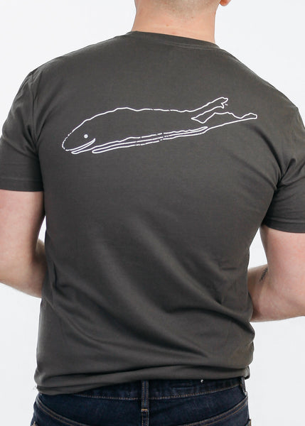 Men's T-Shirt: 100% Cotton Crew Neck Short Sleeve - Dark Grey - Love The Island