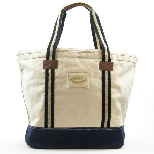Long Island Heritage Zipper Tote - Canvas & Leather – Love The Island